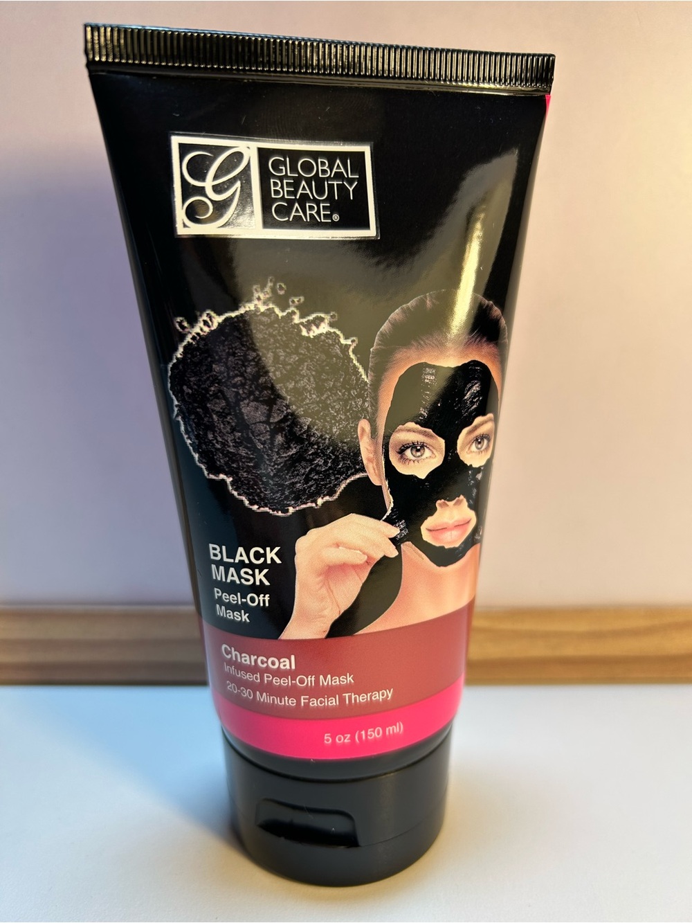 Global Beauty Care Peel-Off Black Mask w/ Charcoal 20-30 Minute Facial - 5oz